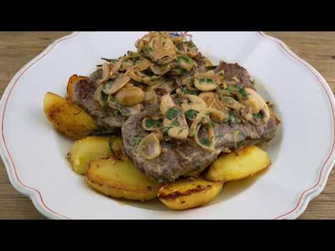 Steak Diane mit Pilzsauce