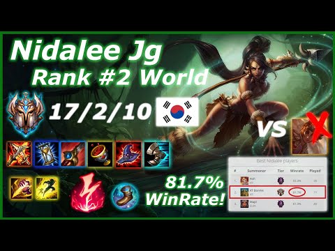 KT Bonnie Nidalee Challenger Kr vs Taliyah - 도전자 정글 nidalee 2 위