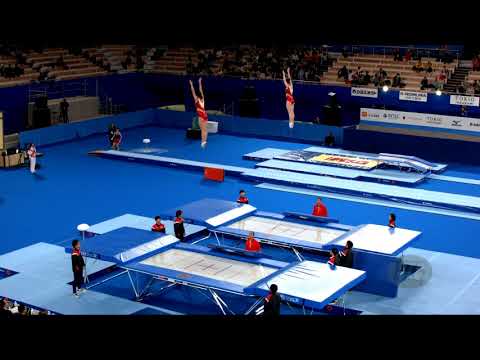 People's Republic of China 1 (CHN) W - 2019 Trampoline Worlds, Tokyo (JPN) - Qualification Synchro