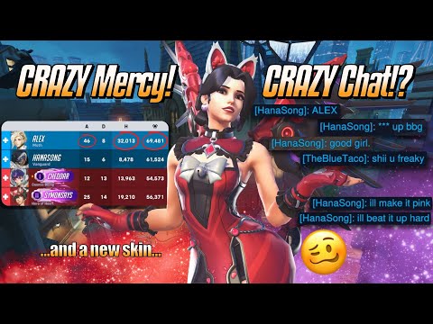 CRAZY Mercy! CRAZY Chat!? 🥴 - Mercy Stadium Gameplay - Overwatch 2 (Season 19)
