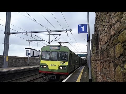 Irish Rail 8100's Class Dart Train Number 8105 + 8124 - Seapoint Station, Dublin