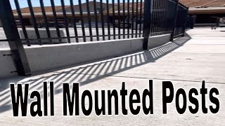 DIY How to Install Wrought Iron Fence Posts On a Concrete Wall