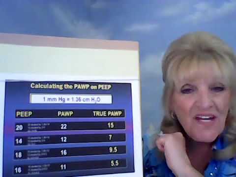 Calculating the PAWP on the PEEP