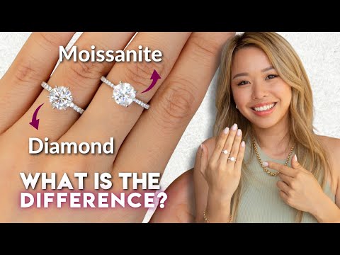 Moissanite vs Lab Grown Diamond - What’s REALLY Better? | 2ct on Hand Comparison By Bonnie Jewelry