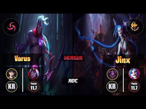 Zenit VARUS (ADC) [Hail of Blades] VS JINX - Master KR Patch 11.7