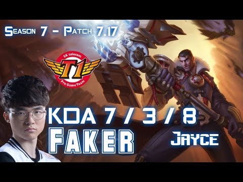 SKT T1 Faker JAYCE vs KASSADIN Mid - Patch 7.17 KR Ranked