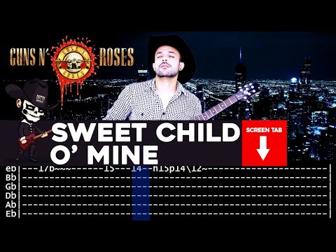 【GUNS N' ROSES】[ Sweet Child O' Mine ] cover by Masuka | LESSON | GUITAR TAB