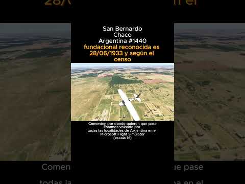 San Bernardo, Chaco desde el Microsoft Flight Simulator #sanbernardo #chaco #msfs #argentina