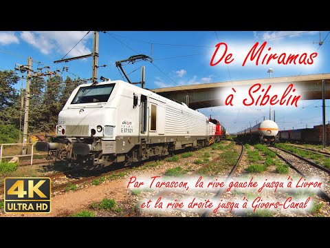 [Cab Ride] [4K] En cabine de Miramas à Sibelin via Tarascon, rive gauche, Livron et rive droite