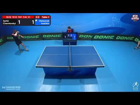 17:30 Serhii Cherniavskyi (2:3) Oleksandr Ivashkin West 3 WIN CUP 14.10.2022 | TABLE TENNIS WINCUP