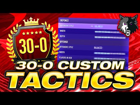 BEST FIFA 21 30-0 CUSTOM TACTICS - HOW TO GO 30-0 IN FUT CHAMPIONS -  FUT ULTIMATE TEAM BEST TACTICS