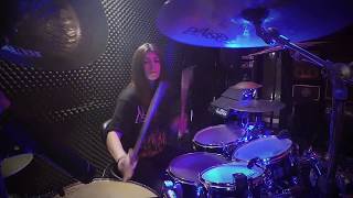 Ensiferum - Warrior Without A War Girl Drum Cover | Aurelie |