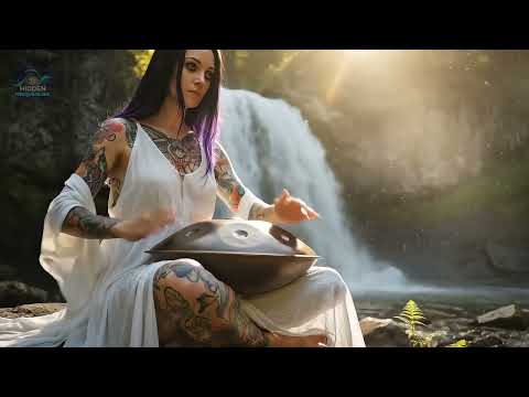 Waterfall Healing Meditation | Lorena Starlight | Handpan Music