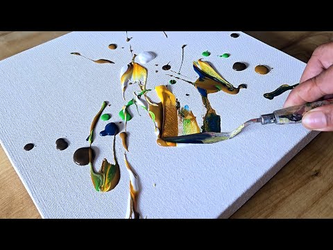 Easy Acrylic Painting Technique /Abstract Landscape Painting / Step By Step