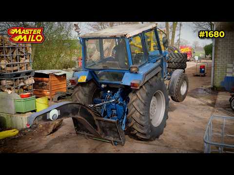 Bosbouwgrijper testen met de Ford-tractor! #1680