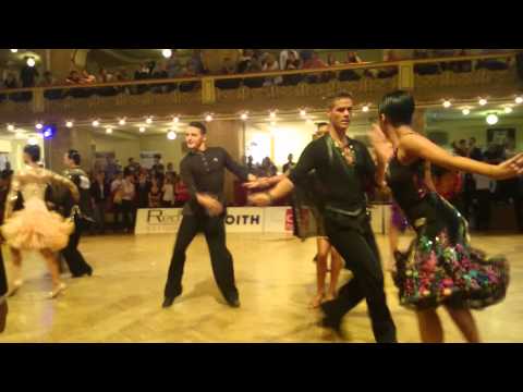 Marek Polacek and Sarka Kotatkova Prague WDSF World Open 2014 - 2nd. round ChaChaCha