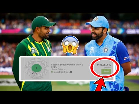 WTF! India Vs Pakistan Tickets for ₹19 LAKHS?😱 | India Vs Pakistan World Cup 2023 Cricket News Facts