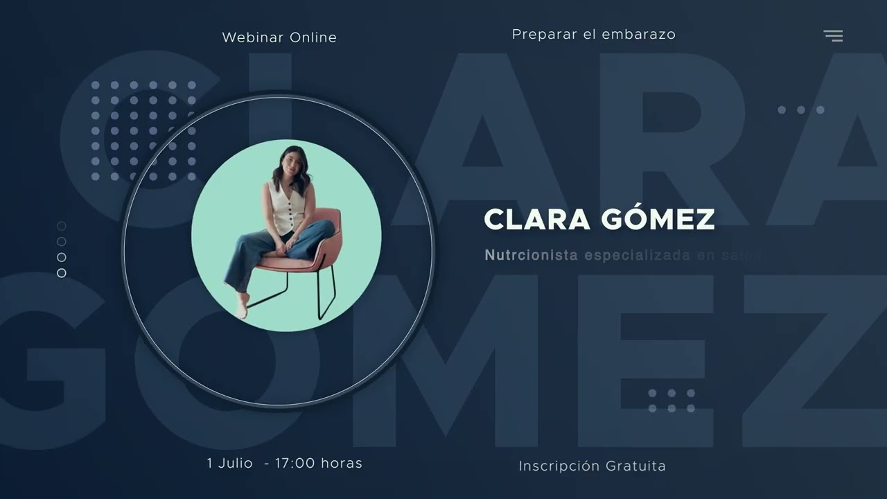 Video de presentación Webinar Preparar el embarazo: qué hacer los 3 meses antes de buscarlo