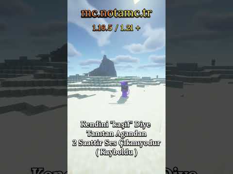 sende kaşif aganı al ve sunucuya gel #notamc #minecraft #mctutorial #memes #gaming #minecraftserver