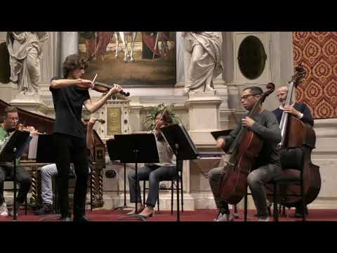 Interpreti Veneziani, Vivaldi violin concert (RV253 in E flat major)  F. Zanchetta  (in rehearsal)