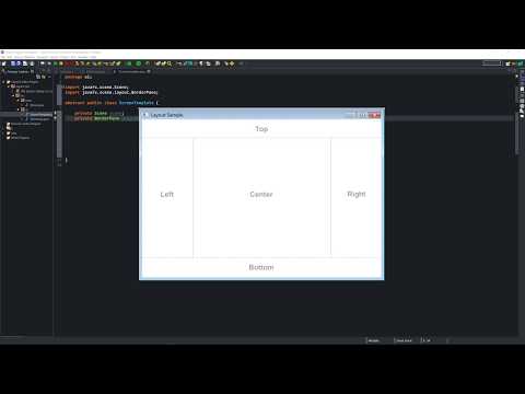JavaFX Tutorial - 1 - Scene Template