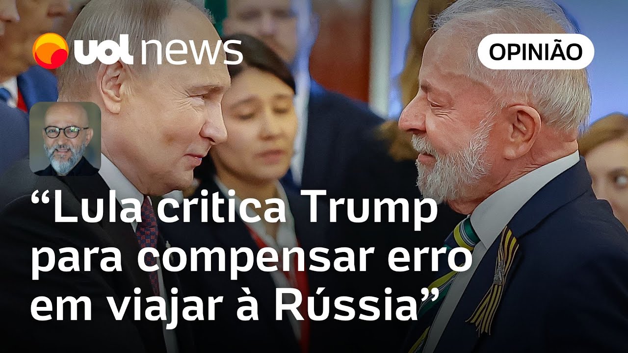 Lula na Rússia com Putin é um gravíssimo erro diplomático, analisa Josias de Souza