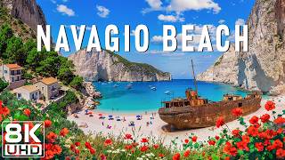 Navagio Beach 8K UHD 🇬🇷 | Shipwreck Beach, Zakynthos & Greece's Most Beautiful Coastal Paradise 🏝️