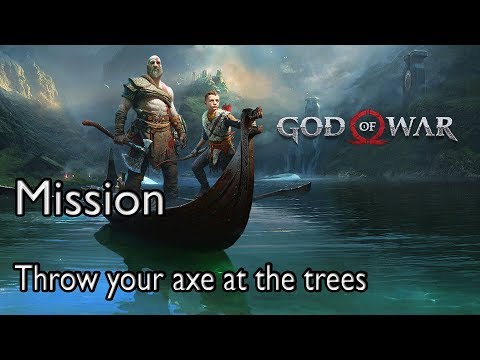 God Of War 4 Mission Path to the Mountain: Throw your axe at the trees