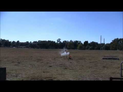 Hybrid rocket launch