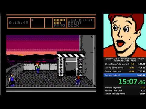 Skate or Die 2: The Search for Double Trouble Any% Speedrun in 15:09.64