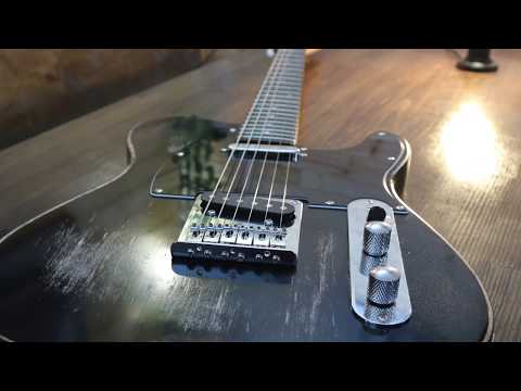 Harley Benton Diy KIT (T-Style) . Line 6 Helix / TC- Helicon . Test sound after painting.