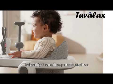 Kūdikių vaikštynė Tavalax 3-in-1, lavinamoji, su muzikos ir saugumo funkcijomis video