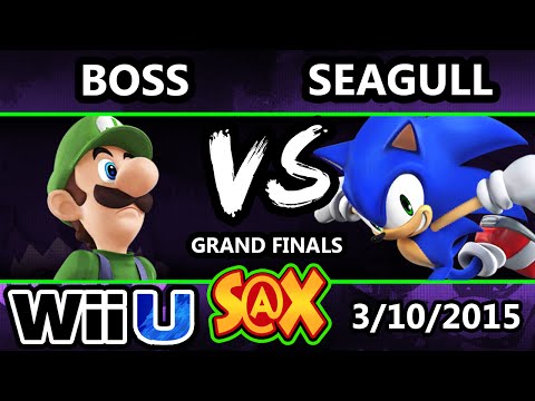 S@X - MVG WS | Boss (Luigi) Vs. NS VGz | Seagull (Sonic) SSB4 Grand Finals -smash 4 - Smash Wii U