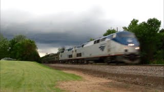 preview picture of video 'Horn salute from Amtrak #5 at Agency, Iowa'