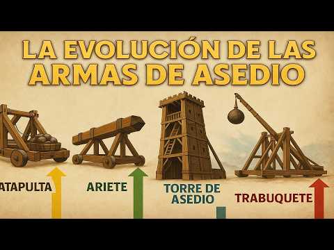Evolución de las ARMAS DE ASEDIO ⚔️ Catapultas y trabuquetes ⚔️ Documental Historia Guerra