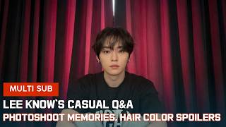 (26.04.2026)Q&A Casual de Lee Know: Recuerdos de Sesiones de Fotos, Spoilers de Color de Cabello