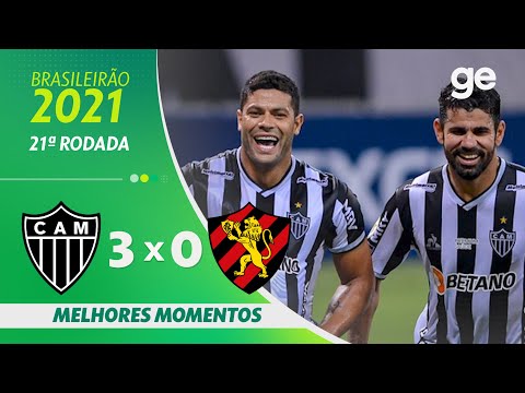 ATLÉTICO-MG 3 X 0 SPORT | MELHORES MOMENTOS | 21ª RODADA BRASILEIRÃO 2021 | ge.globo