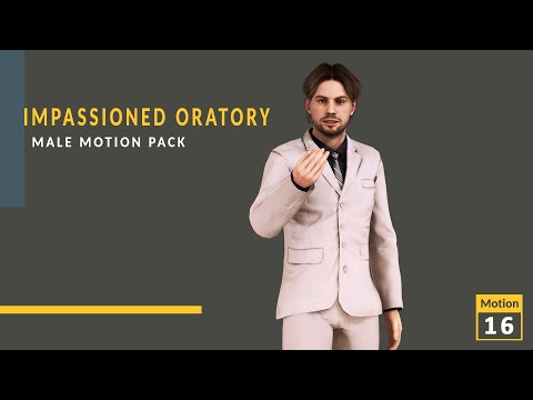Impassioned Oratory (Man) - iClone Motion Pack