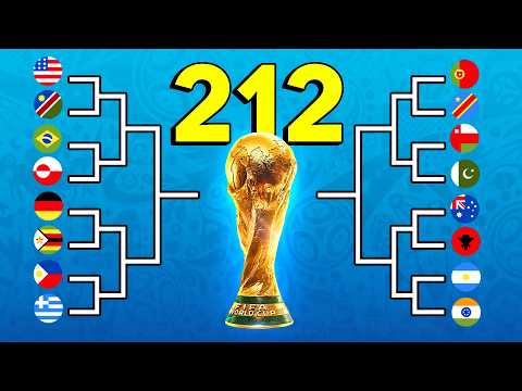 Eu Criei a Super Copa do Mundo com 212 SELEÇÕES! (Todas Seleções do Mundo)