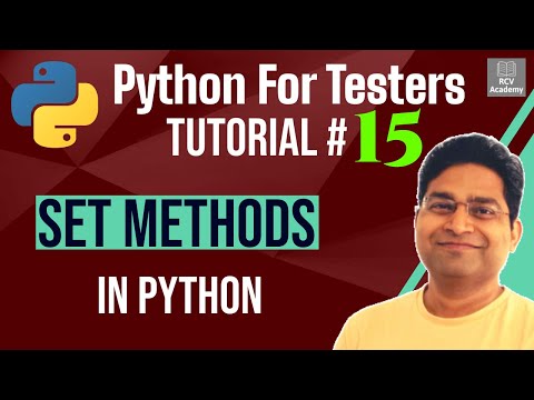 Learn Python for Testers 15 Set Methods in Python | Python Set ...