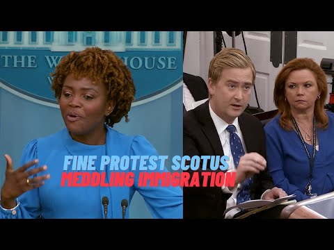 WH: fine protesting SCOTUS outside restaurants. Biden declaring war on Court. Texas not immigration