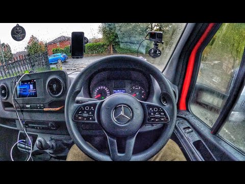 POV Driving brand NEW VAN MERCEDES 2022   adrian cox uk