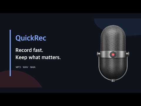 Voice Recorder - QuickRec video thumbnail