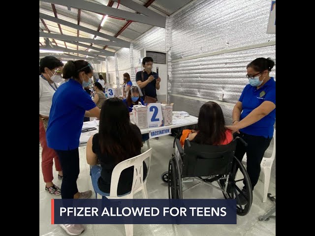 Philippines allows Pfizer COVID-19 vaccine for 12- to 15-year-olds