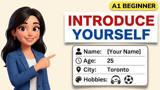 How to Talk about Yourself in English| A1 Beginner.