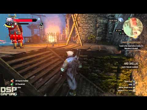 The Witcher 3 (PS4) playthrough pt169 - Not-So-Stealthy Approach/The Elf's Chambers