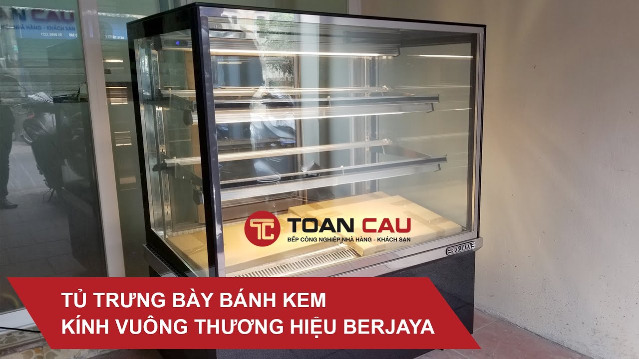 Tủ bánh kem Berjaya kính vuông RCS15SB13-2FB