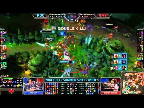 ROC vs GMB Highlights Week5 Day 2 EU LCS Summer Split