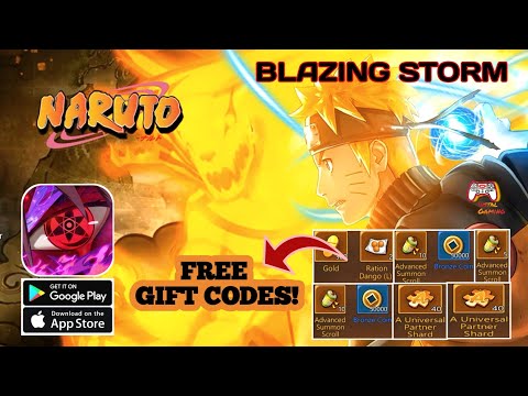 BLAZING STORM All GIFT CODES + GACHA -  NARUTO ARPG GAME ANDROID APK
