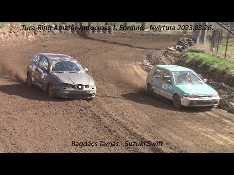 Bagdács Tamás - Suzuki Swift Tura-Ring Amatőr Autocross 1. Forduló - Nyírtura 2023.03.26.